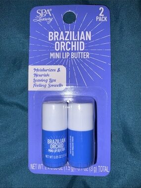 SPA Luxury Brazilian Orchid Mini Lip Butter - .05 oz x 2